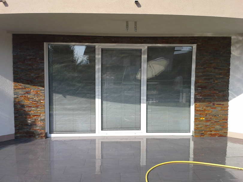 ploščica anže žgavec polaganje kamna na zunanjih stenah hiše