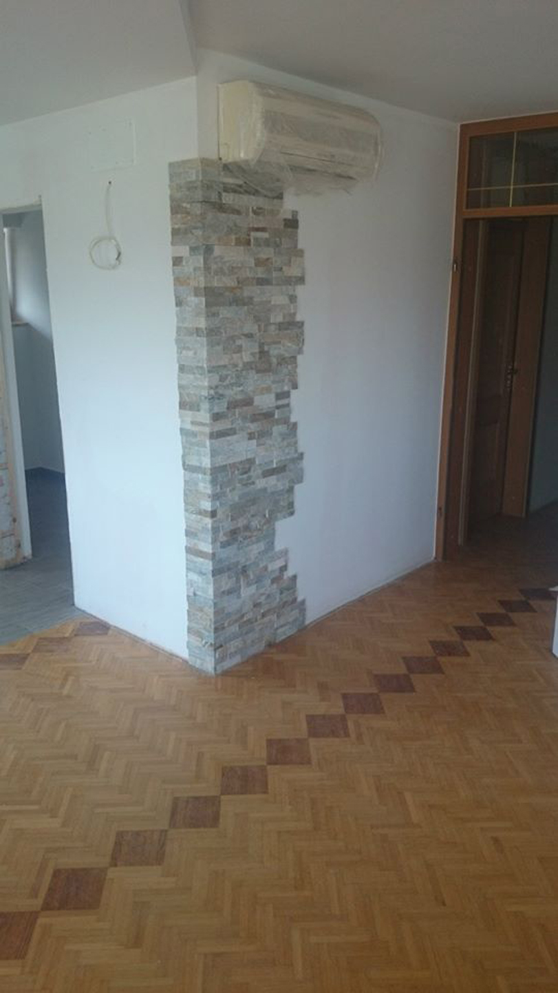 ploščica anže žgavec polaganje kamna na stenah