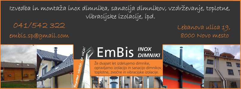 EMBIS DIMNIKI, postavljanje dimnikov Emil Mešić s.p. inox dimniki sanacije vzdrževanje