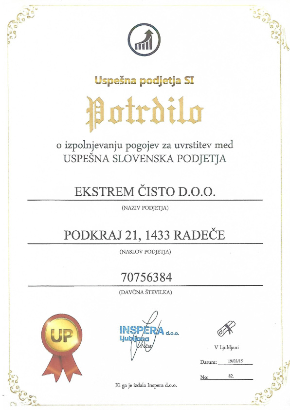 EKO. ODSTRANJEVANJE ODPADKOV, Ekstrem čisto d.o.o.