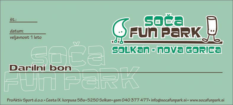 SOČA FUN PARK - SOLKAN - NOVA GORICA