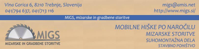 Mizarstvo in gradbene storitve Štefan Železnik s.p.