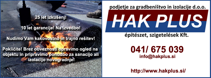 HAK PLUS podjetje za gradbeništvo in izolacije d.o.o.