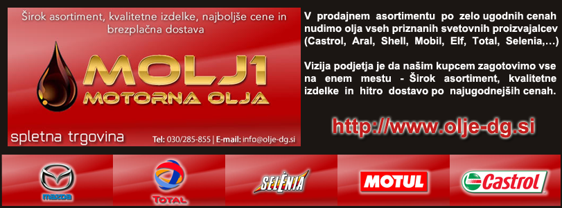 MOLJ1- MOTORNA OLJA, spletna trgovina, Dejan Gajić s.p.