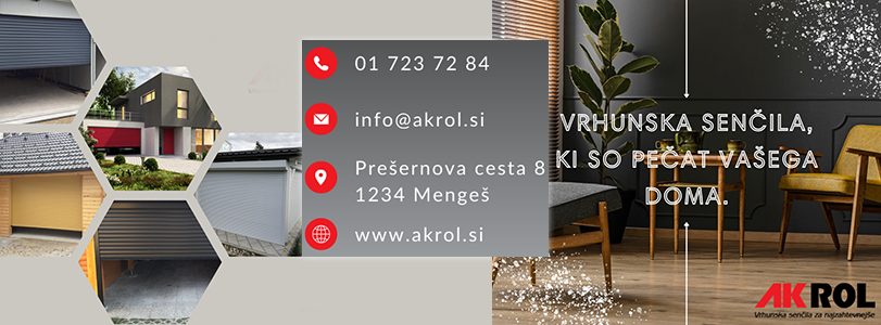 AKROL PROIZVODNJA IN MONTAŽA SENČIL TOMAŽ KOSEC s.p.