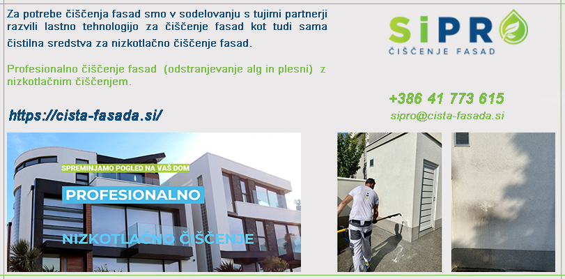 SiPRO, čiščenje fasad, Simon Prosen s.p.