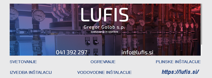 LUFIS, svetovanje in storitve, Gregor Golob s.p.
